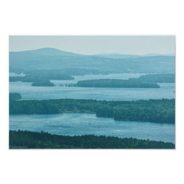 Overlooking Winnipesaukee Photo Print (Front)