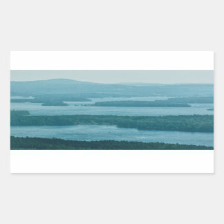 Overlooking Winnipesaukee Rectangular Sticker