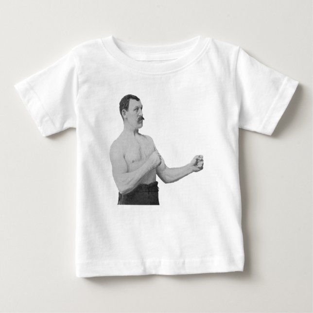 Overly Manly Man Meme Baby T-Shirt (Front)