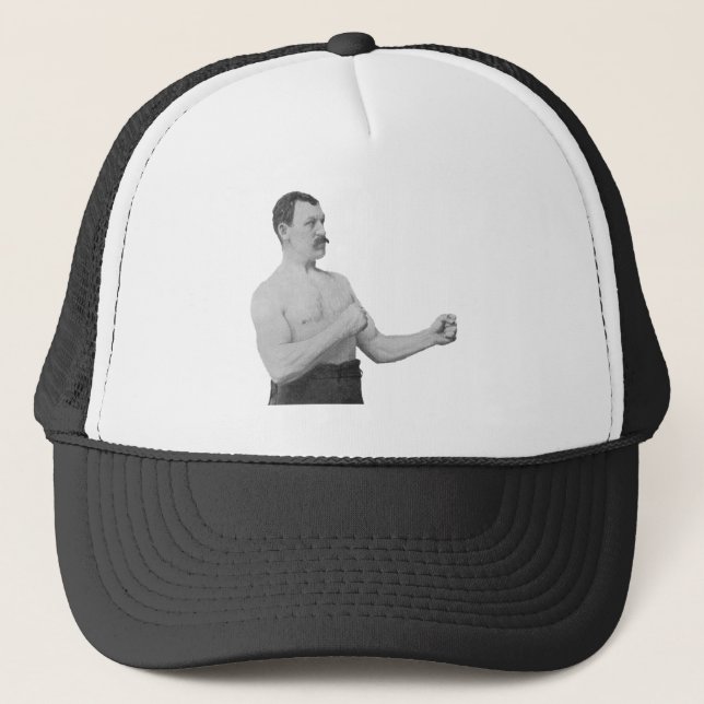 Overly Manly Man Meme Trucker Hat (Front)