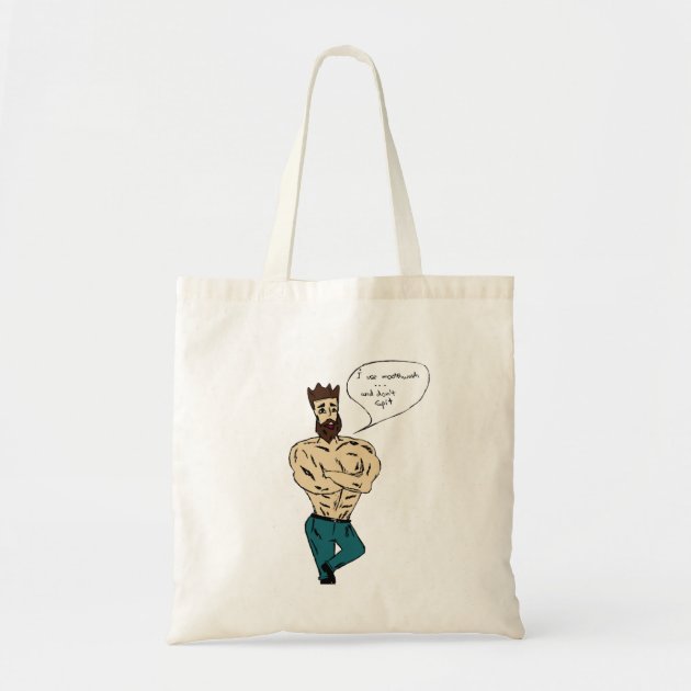 manly tote bag