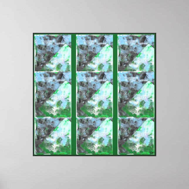 Overly Peaked Canvas Print (Front)