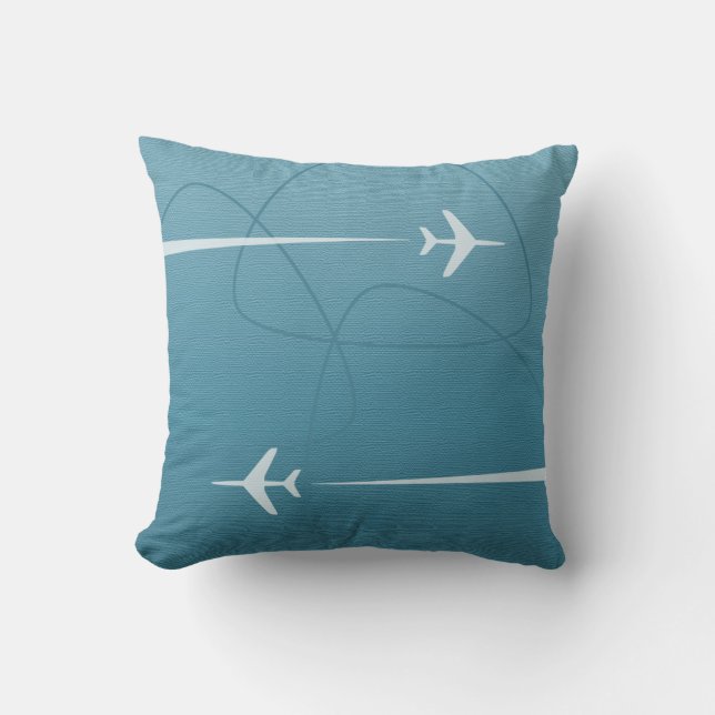 Overseas International Travel Throw Pillow (Front)