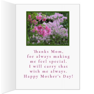 OVERSIZE CARD/TO MY VERY SPCIAL MOM/HAPPY MOTHER'S