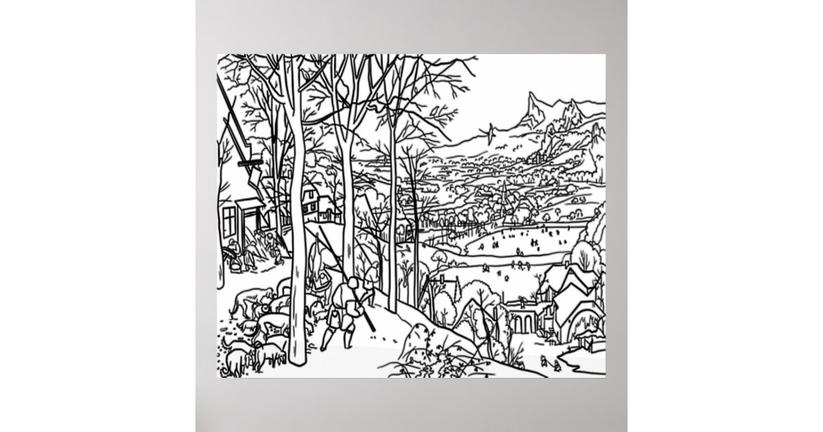 Oversized 20 X 24 Coloring Poster 2 | Zazzle