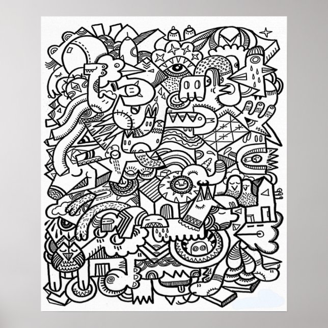 Oversized  20 X 24 Coloring Poster 3 (Front)