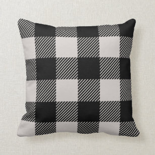 tan buffalo check pillows