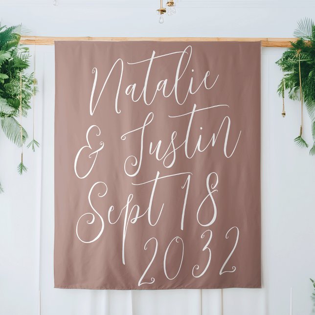 Oversized Calligraphy Script Wedding Backdrop (Creator Uploaded)