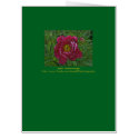 OVERSIZED CARD/GET WELL /FUCHSIA-COLORED PEONY