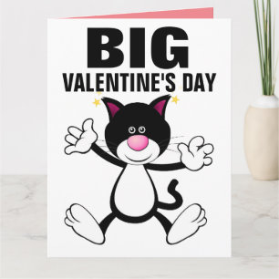 OVERSIZED CAT HUG VALENTINE'S DAY CARD