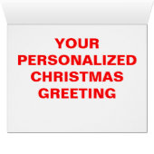 Oversized Christmas Santa Window Scene Cards (Inside Horizontal (Bottom))