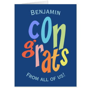 Oversized Congratulations From All Of Us Card