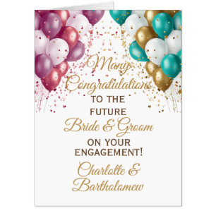 Oversized Engagement Congratulations Card