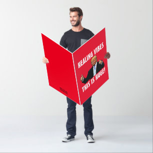 OVERSIZED GIANT DONALD TRUMP GET WELL CARD