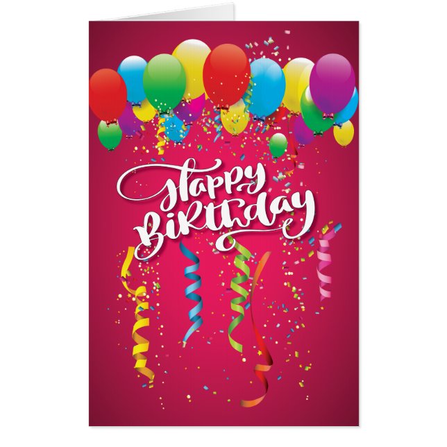 Oversized Happy Birthday Card (Front)