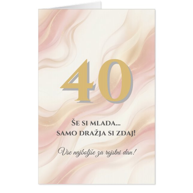 Oversized Jumbo Birthday Card | Funny Milestone (Front)