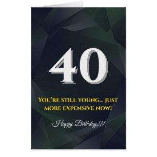 Oversized Jumbo Birthday Card Funny Milestone