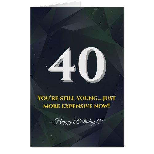Oversized Jumbo Birthday Card | Funny Milestone