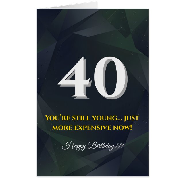 Oversized Jumbo Birthday Card | Funny Milestone (Front)