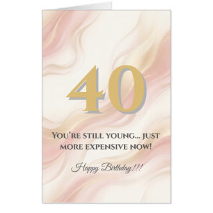 Oversized Jumbo Birthday Card Funny Milestone