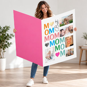 Oversized Mom Photo Collage Mother's Day Card