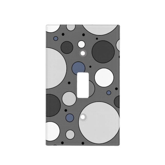 Oversized Polka Dot Pattern Light Switch Cover (Front)