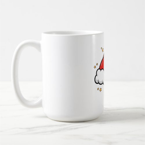 Oversized Santa Hat Holiday Mug