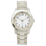 Oversized Silver Bracelet Watch