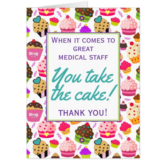 Oversized Thank You  Healthcare Appreciation Card (Front)