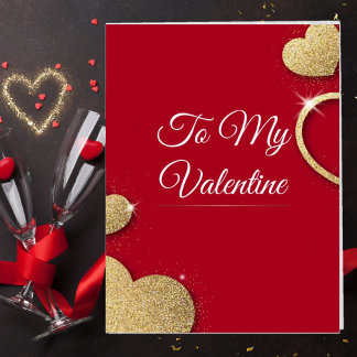 Oversized To My Valentine Valentines' Day Card