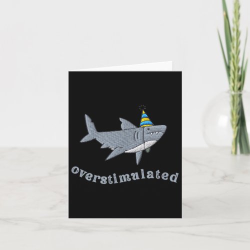 Overstimulated Hat Shark Funny Birthday,men,women 