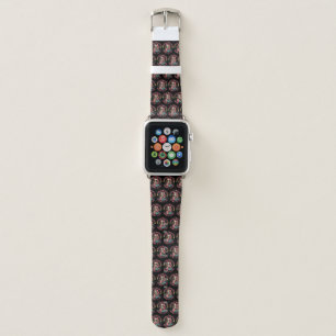 Overstimulated Moms Club Skull Messy Mom Life Apple Watch Band