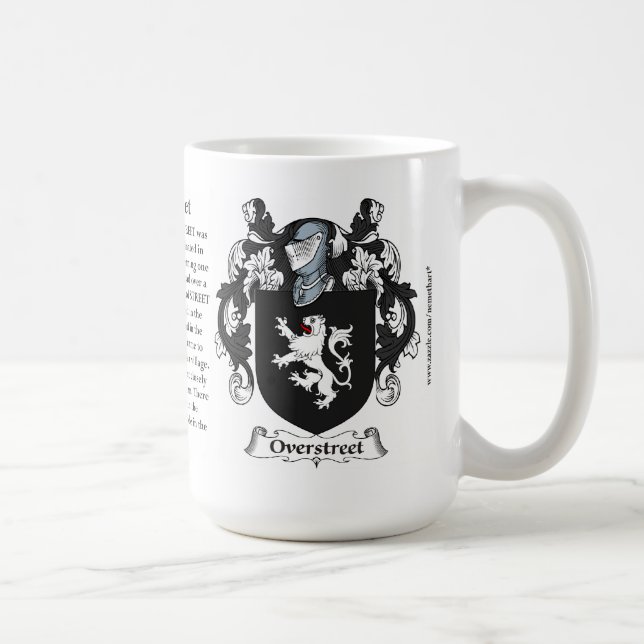 Overstreet, the Origin, the Meaning and the Crest Coffee Mug (Right)
