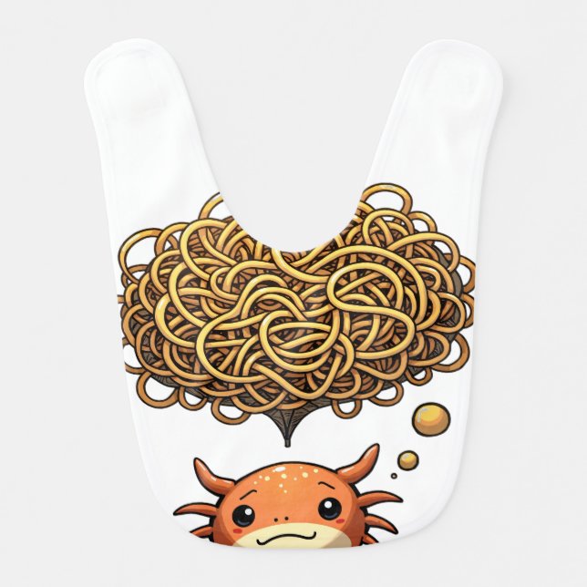 Overthink This Funny Quote Burnt Sienna Notebook A Baby Bib (Front)