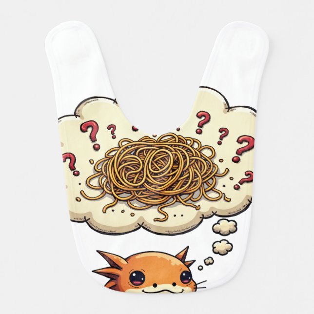 Overthink This Funny Quote Burnt Sienna Notebook A Baby Bib (Front)