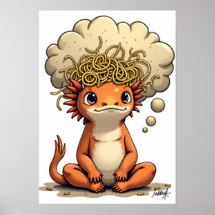 Overthink This Funny Quote Burnt Sienna Notebook - Poster