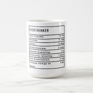 Overthinker Recipe Coffee Mug