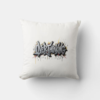 Overthinking Chaos Throw Pillow