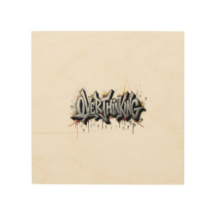 Overthinking Chaos Wood Wall Art