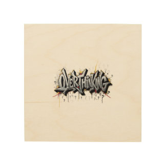 Overthinking Chaos Wood Wall Art