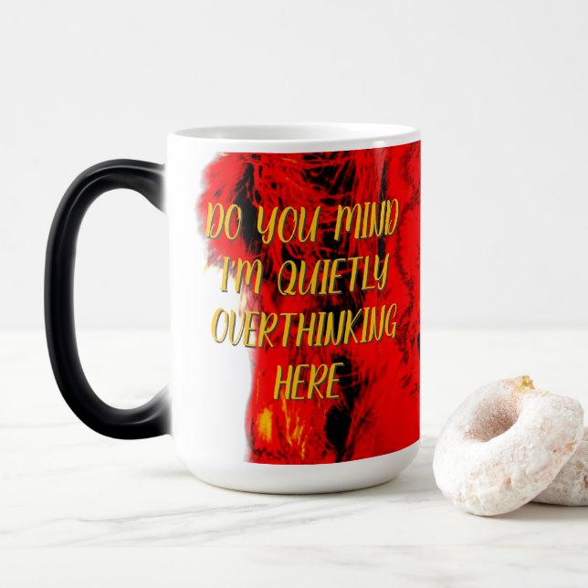 Overthinking  color morph mug  (With Donut)