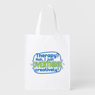 Overthinking Creatively Grocery Bag