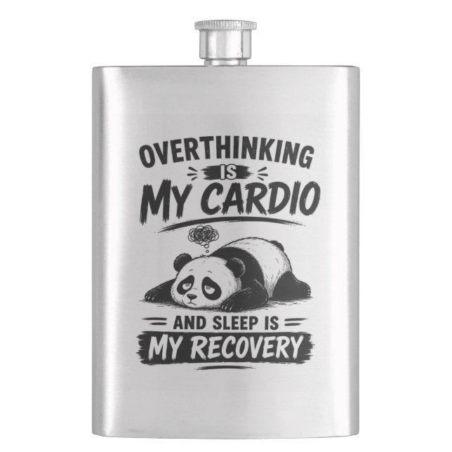 Overthinking Is My Cardio Flask (Front)
