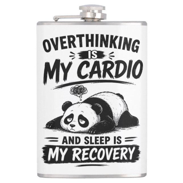 Overthinking Is My Cardio Flask (Front)