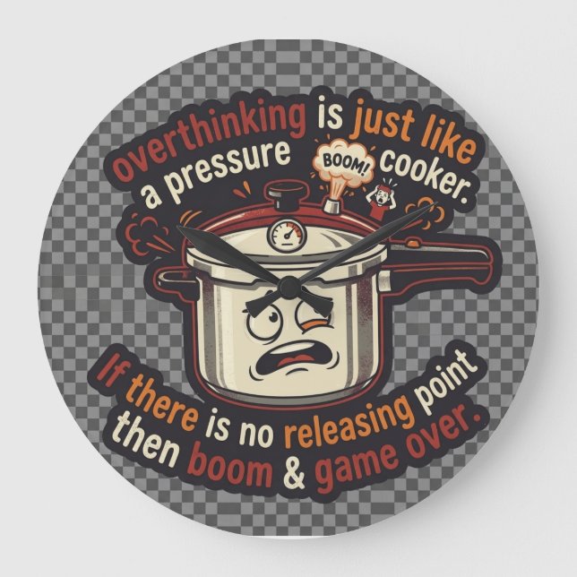 overthinking large clock (Front)