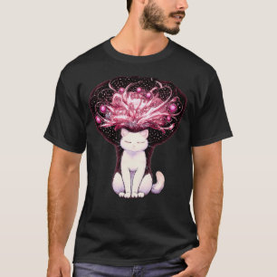 Overthinking Mind Cosmic Chaos Cat T-Shirt
