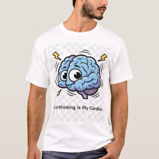 Overthinking Mode Activated | Funny Jittery Brain T-Shirt