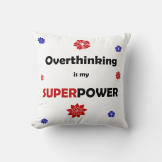 Overthinking Throw Pillow