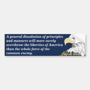 Overthrow of American Liberties (Adams) Bumper Sticker