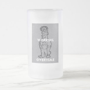 Overtime Home Drinkware Barware Frosted Beer Glass Frosted Glass Beer Mug